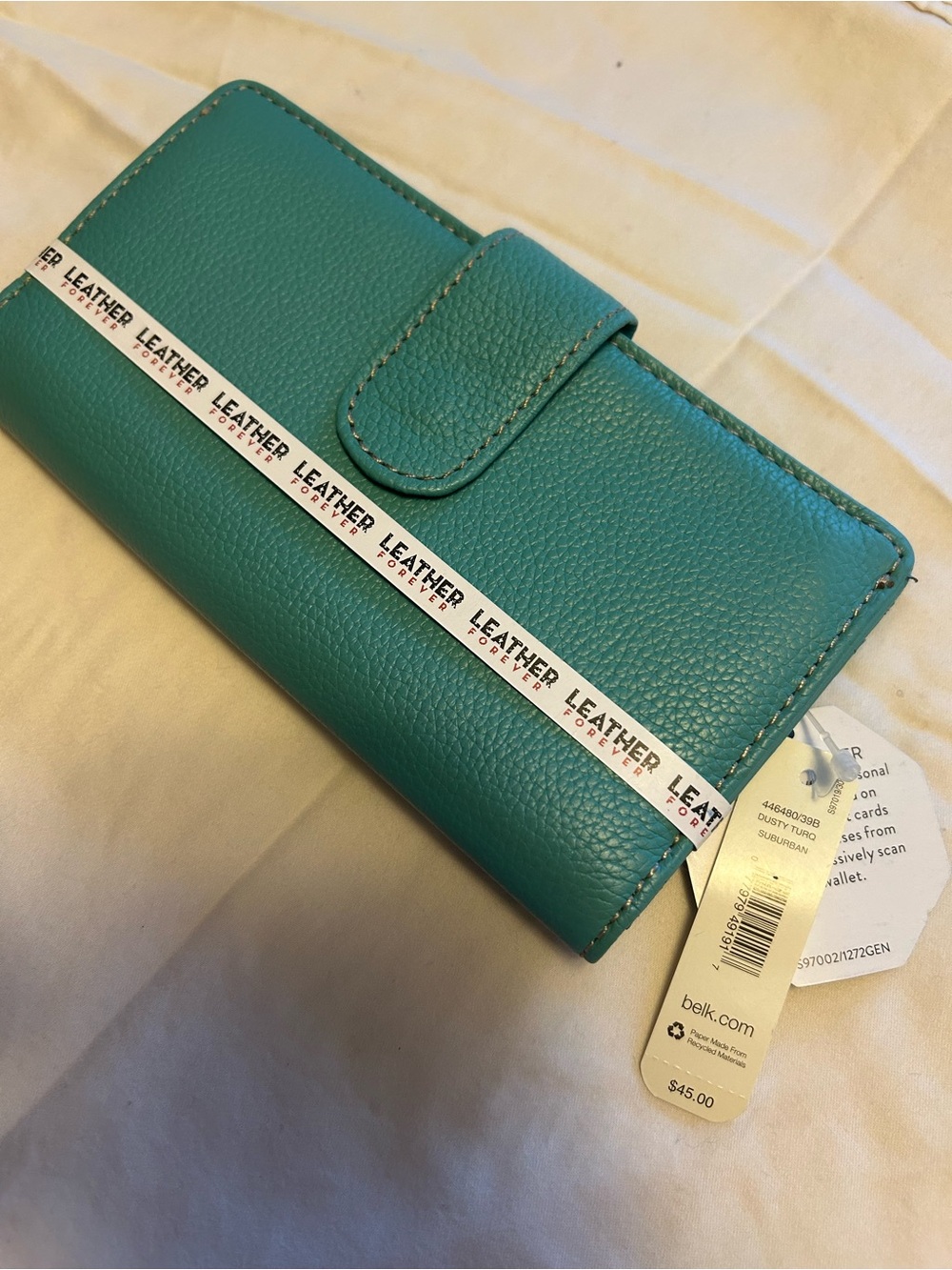 Kim Rogers Teal Leather Wallet